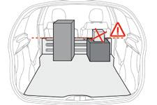 Ergonomia e conforto Prateleira traseira (versão entreprise) Não coloque objectos sobre a retenção