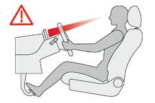 Posição correcta de condução Antes de colocar o veículo em movimento e para tirar proveito da ergonomia do posto de condução, regule pela ordem que se segue: - a altura do encosto de cabeça, - a