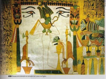 A pintura Os egípcios estabeleceram várias regras.