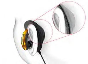 IN-EAR-CLIP SOM INTENSO PARA DESPORTO E LAZER E721-R