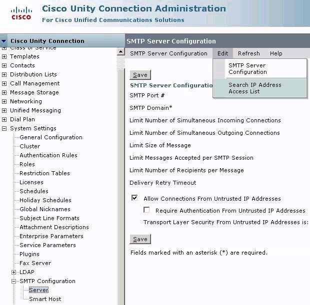endereço IP de Um ou Mais Servidores Cisco ICM NT dos server da entrega à lista de acesso IP do gateway da conexão.