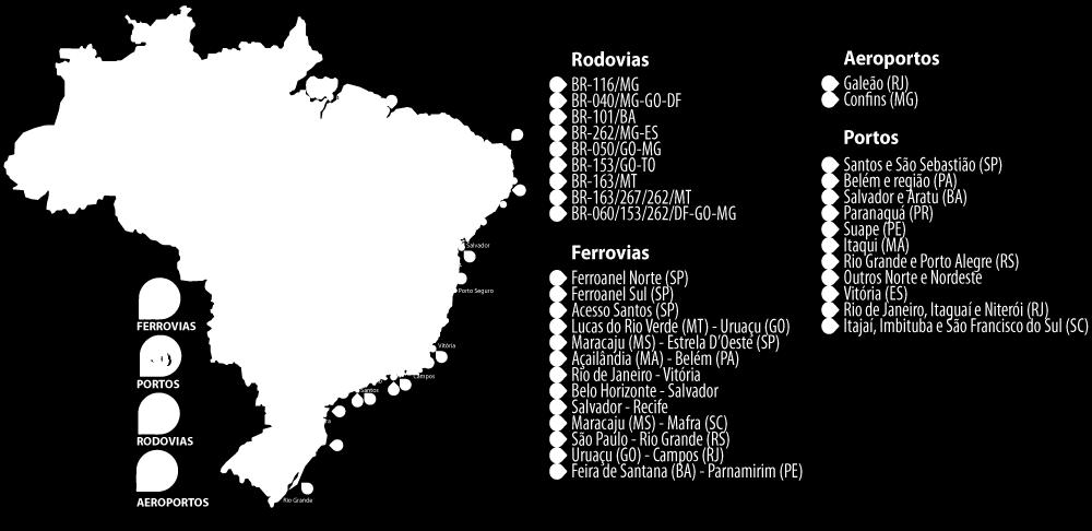 áreas de produção e aos