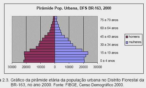 Estrutura Etária DFS BR163 Diminuição