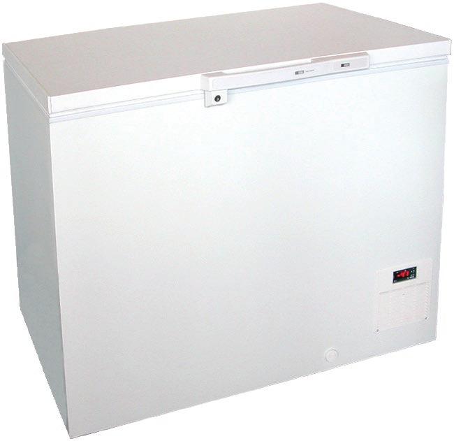 Arcas para Laboratório até -60 C L60 TK Arcas congeladoras para laboratórios, até -60 C Exterior em chapa de aço, branco Interior em alumínio Tampa com isolamento Controlo electrónico Mostrador