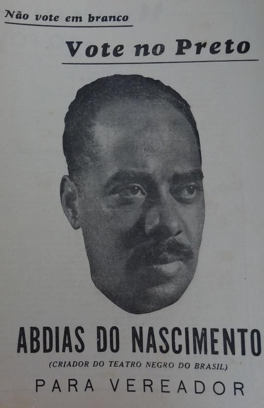 175 Nação da Convenção do Negro, realizada em São Paulo no ano de 1945. Entretanto, na opinião dos envolvidos na campanha de Abdias, a lei Afonso Arinos era limitada, pois declararam: Apesar da Lei 1.