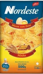 18x43x36 EAN: 7 896 021 821 181 DUN: 87 896 021 810 627 Nordeste Rigatoni com Ovos 500g Código do produto: 686 Unidade Venda: 15x500g Peso Total