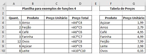 Excel Básico e Avançado Funções e Recursos 8 Planilha de Exemplo 04 - Procv FUNÇÃO PROCV Procurar um valor em uma tabela de dados e retornar uma informação.