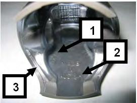 O perfil da câmara de combustão verifica-se com a peça Rotax nº 277 390. Esta verificação serve apenas como referência.