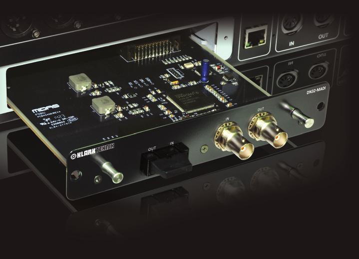 12 EXPANSION CARD DN32-MADI Quick Start Guide 13 1. Introduction The DN32-MADI card is a multichannel audio interface expansion card for MIDAS digital mixers.