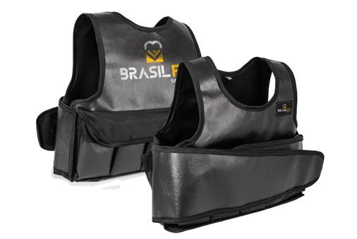 COLETE COM CARGA DE 1 A 10KG Código: BRASIL0507 Permite a realização de todo tipo de movimento otimizando ainda mais os exercícios, trazendo fortalecimento