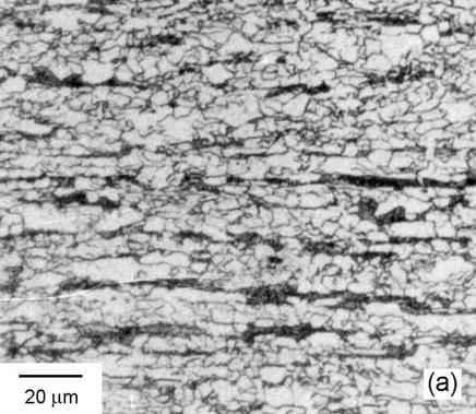 a fração volumétrica de perlita (f p ) e o espaçamento interlamelar da perlita (S o ), este último estimado por microscopia eletrônica de transmissão apenas para o aço com médio teor de carbono.