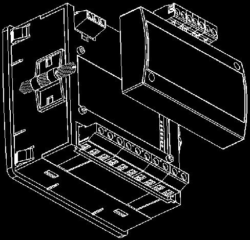 MIB-POWER Instalação Especificações Técnicas Clip de fácil montagem Parafuso Giratório Espessura do painel: 1...3mm para clip de auto fixação 1.