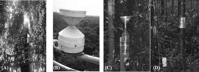 Revista Brasileira de Agrometeorologia, v.16, n. 3, p.285-294, dezembro/2008 289 Figura 2. Instrumentos utilizados em Caxiuanã-PA. (A) Torre micrometeorológica.