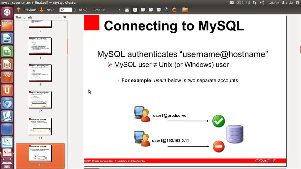 Segurança Mysql autentica usuário por host
