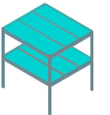 55 L g =9m L g =9m 5m 5m 5m L j =10m 5m L j =10m 5m Modelo Estrutural I - 2 pavimentos Modelo