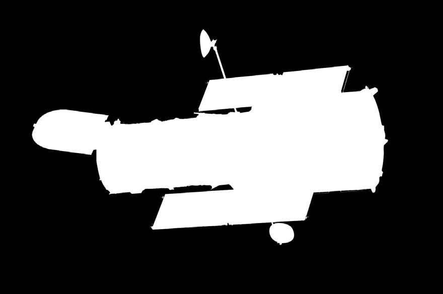 representa nas duas figuras seguintes ( H representa o Hubble). Como é óbvio, os elementos dessas figuras não estão na mesma escala.