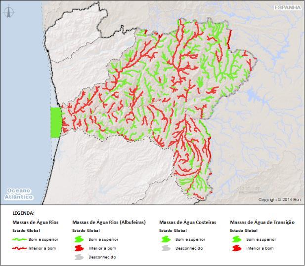 Zonas Protegidas Massas de água inseridas em zonas protegidas Cumpre Não cumpre Desconhecido Total Cumpre Não cumpre Desconhecido Total Zonas designadas para proteção de espécies aquáticas de