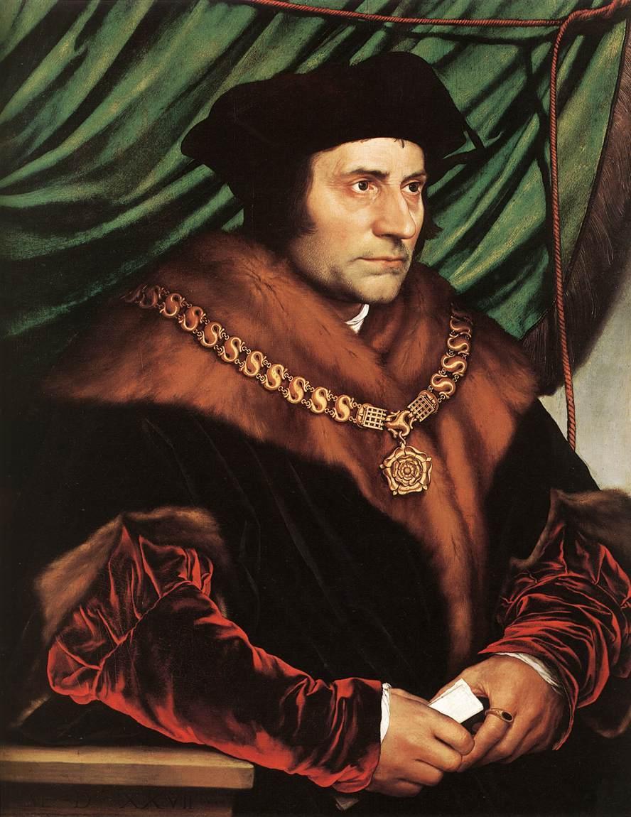 Thomas More ou Thomas Morus nasceu em foi homem de estado, diplomata, escritor, advogado e homem de leis, ocupou