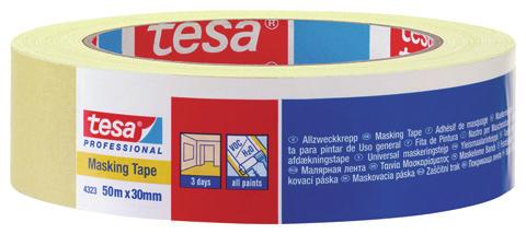 TESAKREPP LISA 4325 - Fita de máscara em papel finamente crepado com um adesivo em borracha natural;