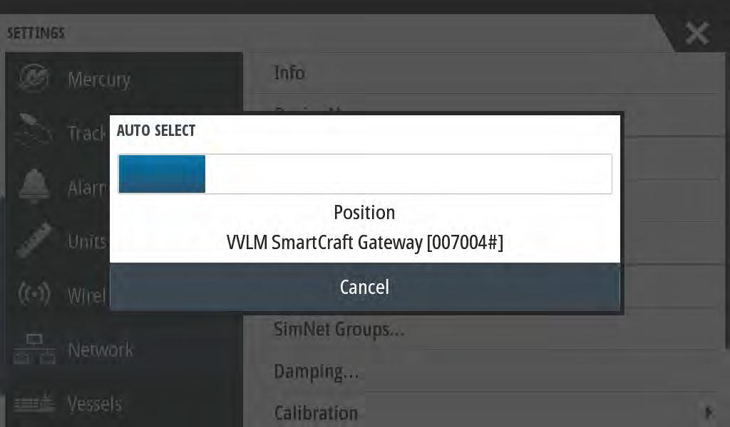 Seção 2 - Ecrãs iniciais e Assistente de Configuração A seleção automática pesquisará a rede e elaborará uma lista de todos