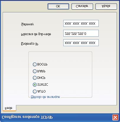 efectur o seguinte procedimento. O prelho oterá utomticmente o seu próprio endereço IP. Inicie o BRAdmin Light.