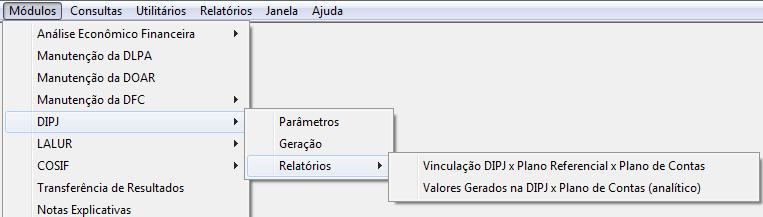 BOLETIM INFORMATIVO TÉCNICO DIPJ 2011 O Cordilheira Sistema Contábil possibilita, mediante prévia parametrização, a geração de arquivos para serem importados pelo programa validador da DIPJ,