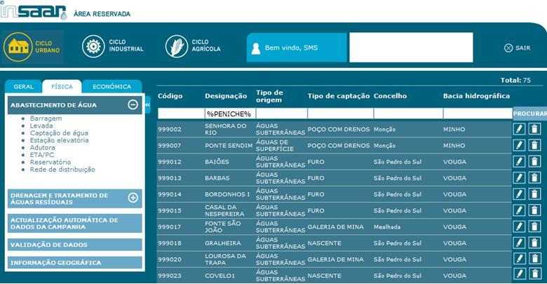 I N S A A R 2 1 1 Podem ser efectuadas pesquisas aos conteúdos das listas de componentes 1 1 Para efectuar pesquisas aos