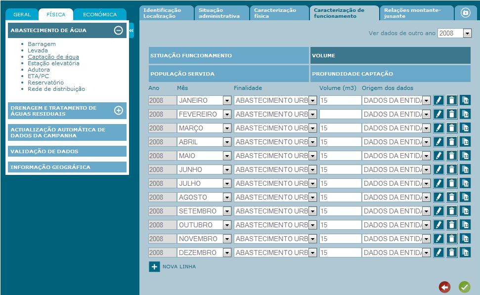 I N S A A R 2 1 1 volume Botão para criar 12 linhas