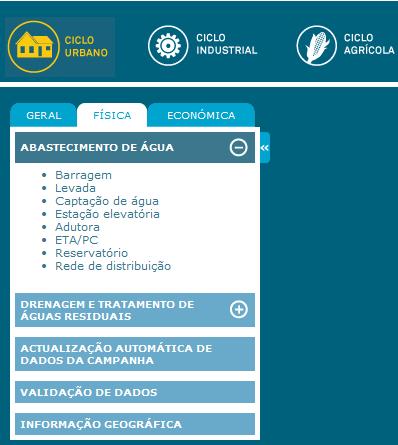 I N S A A R 2 1 1 ACESSO AOS FORMULÁRIOS INDIVIDUAIS DE CARACTERIZAÇÃO Lista de infraestruturas