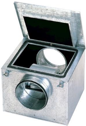 3. Caixas de ventilação acústicas Caixas de ventilação estanques fabricadas em chapa de aço galvanizado, com isolamento acústico
