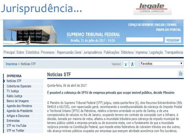 RESPOSTAS 1. Verdadeiro. Contrato de Concessão de Uso de Direito Real, particular explora atividade econômica no terreno concedido pela municipalidade, que antes era imune.