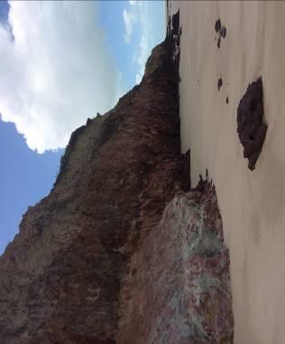 Na praia Barra de Gramame destacam-se além das falésias inativas (Figura 6), a dinâmica flúvio-marinha intensa que favorece a formação de uma barra arenosa, que dá nome à praia, evidenciada pelos
