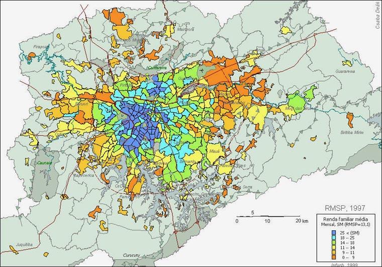 109 Mapa 4: RENDA FAMILIAR MÉDIA MENSAL SEGUNDO ZONAS HOMOGÊNEAS Mapa 5: TAXA