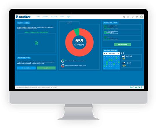 Suíte de ferramentas: O e-auditor é o sistema mais abrangente do mercado, com mais de 16 mil análises programadas, cerca de 1,8