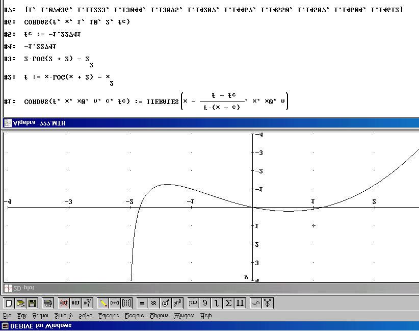 3) Fazer o gráfico da função, verificando o intervalo onde encontra-se a raiz. 4) Calcular a função f no ponto c, fc.
