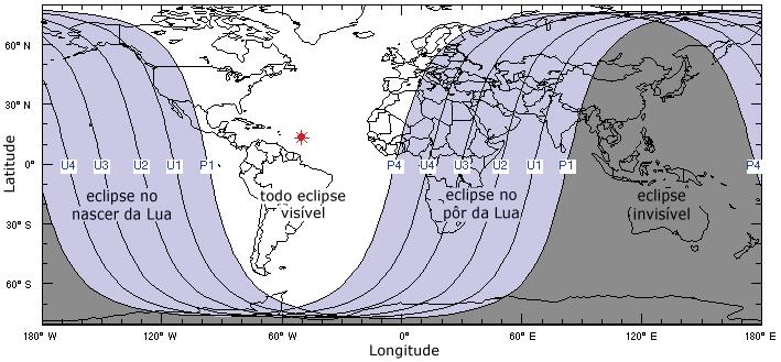 Parte da luz que passa pela atmosfera terrestre é desviada e ilumina a