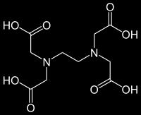 ➋ b) Calmagita pode ser usado como indicador metalocrômico para a titulação de íons Ba 2+, Ca 2+, Mg 2+ e Zn 2+ com EDTA (estrutura abaixo).