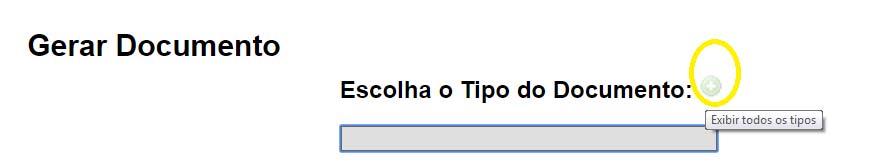 Escolha o tipo de documento: Licitacao: Autorização para