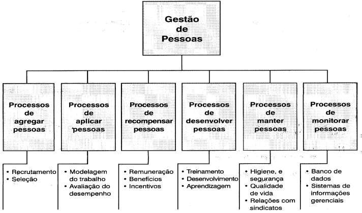 Processos e Subprocessos da Administração de Recursos Humanos Fig.: Cinco Processos (CHIAVENATO, 2002) Fig.