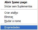 CONFIGURAÇÃO DO INTERNET EXPLORER: - Esta configuração tem como objectivo permitir os docentes exportarem as listagens para Excel; - Esta configuração só se efectua uma única vez por computador; 1.