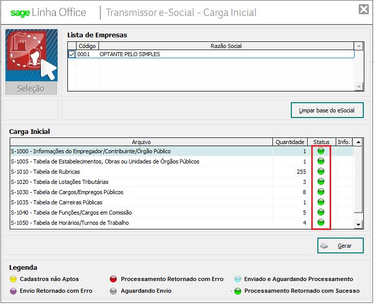 INSTRUÇÕES PARA ENVIAR DADOS OFICIAIS NO AMBIENTE DE PRODUÇÃO Para as empresas obrigadas à primeira fase, após realizar os testes, será necessário parametrizar a empresa para fazer o envio oficial no