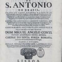 Livros, sermões e outros impressos escritos em português e publicados ao longo dos séculos XVI, SANTO, Cosme do Espírito Estatutos da Provincia de S.