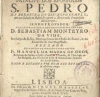 Officina Miguel Costa, Impressor do Santo Officio Lisboa 1715 Português MERCÊS, Matias das Sermam de Nossa Senhora do Monte do Carmo que Pregou