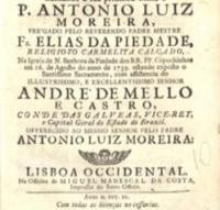 Miguel Costa, Impressor do Santo Officio Lisboa 1740 Português FREIRE E MELO, Faustino de Afonseca Thesouro Espiritual da Novena do Glorioso S.