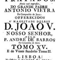 ..] Ignacio Rodrigues Lisboa 1748 Português VIEIRA, Antônio Sermões Varios, e Tratados, Ainda não impressos, do
