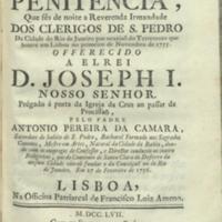 ..] Lisboa 1749 Português OLIVEIRA, Antônio de Sermam na profissam de quatro religiosas irmans em 2. de Junho de 1748.