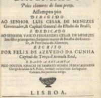 Livros, sermões e outros impressos escritos em português e publicados ao longo dos séculos XVI, CORREIA, Bartolomeu da Silva Ao mesmo assumpto