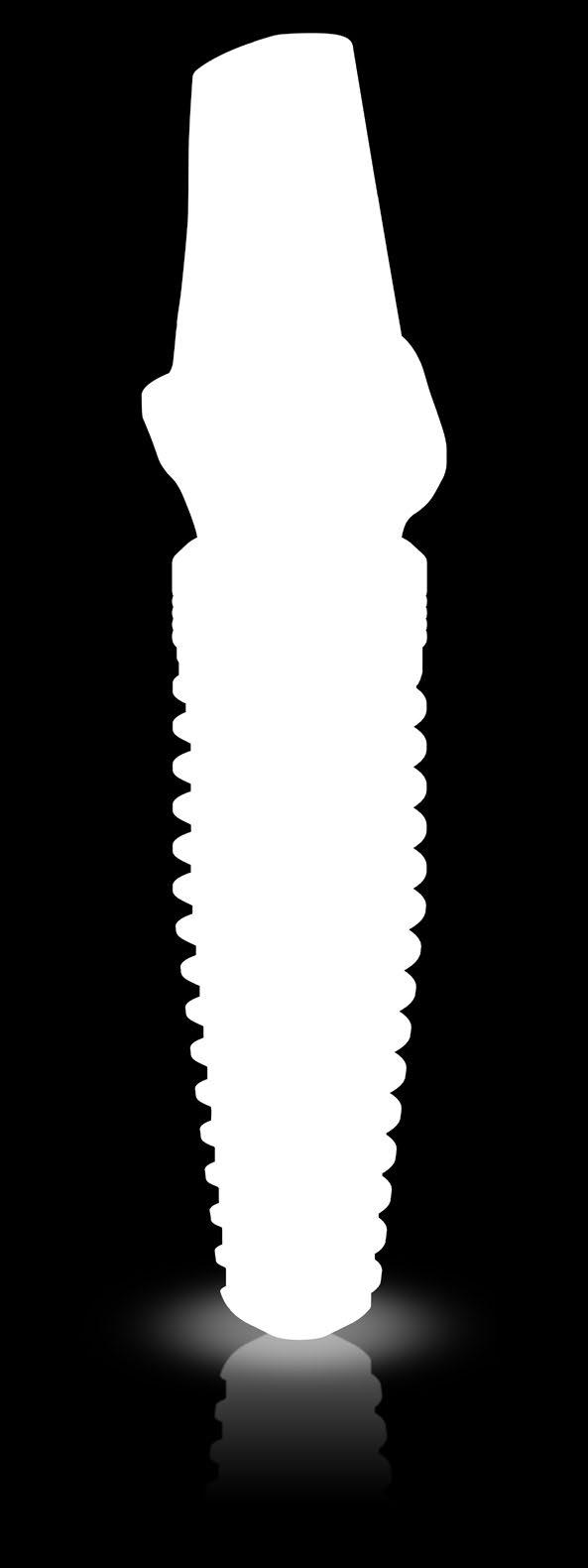 NobelReplace Conical Connection Elevada estabilidade inicial, mesmo em situações ósseas desfavoráveis O corpo cônico do implante é concebido para proporcionar