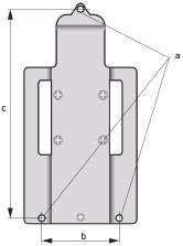 DIMENSIONL IFC 100 Placa de montagem para IFC 100