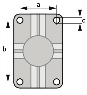 DIMENSIONL IFC 300 Placa de montagem para IFC 100 com invólucro em